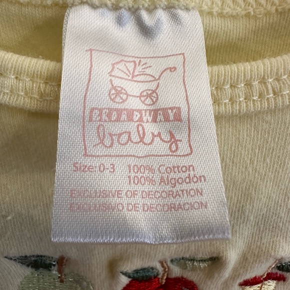 Vintage Broadway Baby Yellow Pull-Over Body Piece – 0-3 Months, Early 2000s - Picture 2 of 3